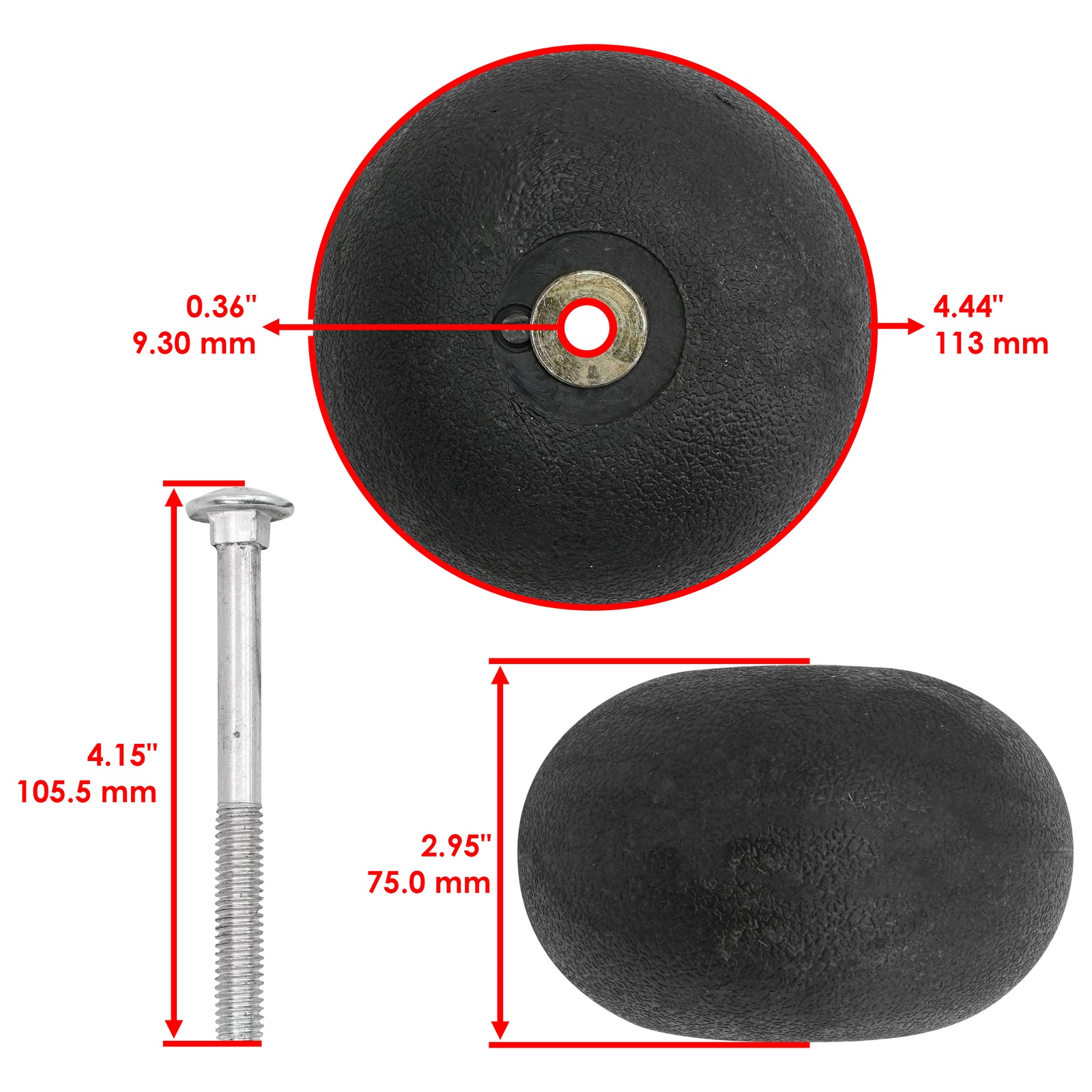 Deck Anti Scalp Wheel Rollers and Brackets Replacement for Scag SCZ48V (2008–2013)