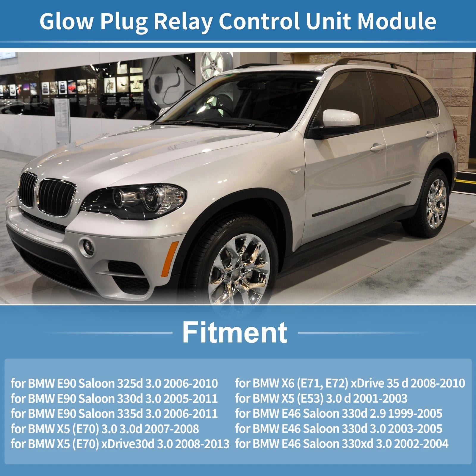 Glow Plug Relay Control Module Replacement for BMW E90 325d 335d (2006–2010)