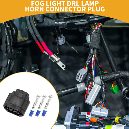 3 Pin Fog Light DRL Lamp Connector Plug for Honda Civic (2016–2019)