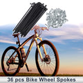 Bicycle Spokes Nipple Set 45 Steel 13G 92mm Length Universal (Universal)