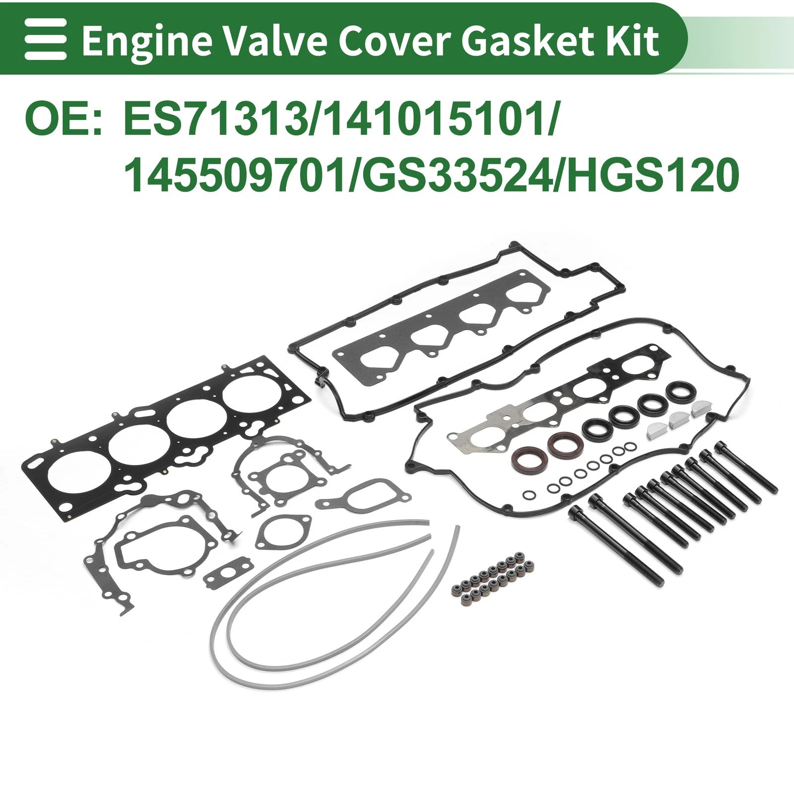 Engine Valve Cover Gasket Kit Replacement for Hyundai Elantra 2.0L (2008–2012)
