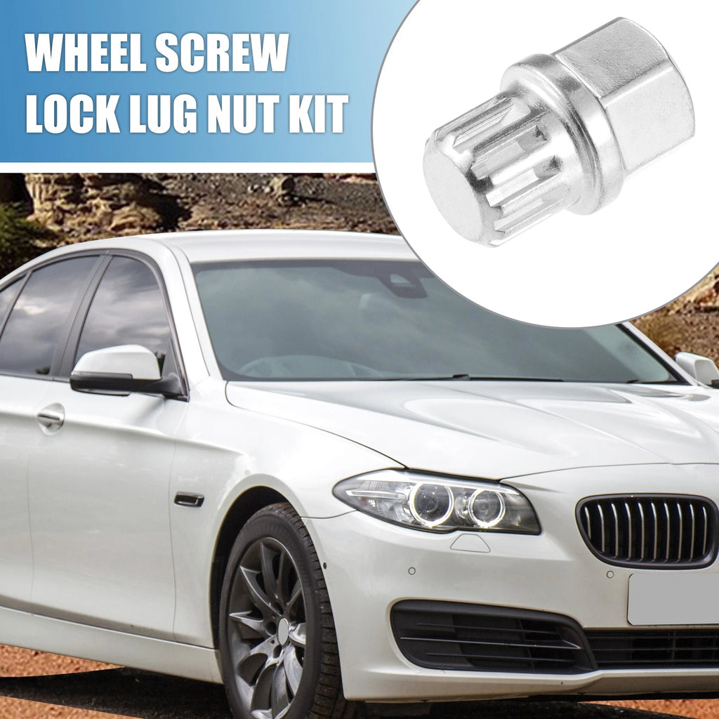 Wheel Lug Nut Screw Lock Set with Socket Protector for BMW (2005–2025)