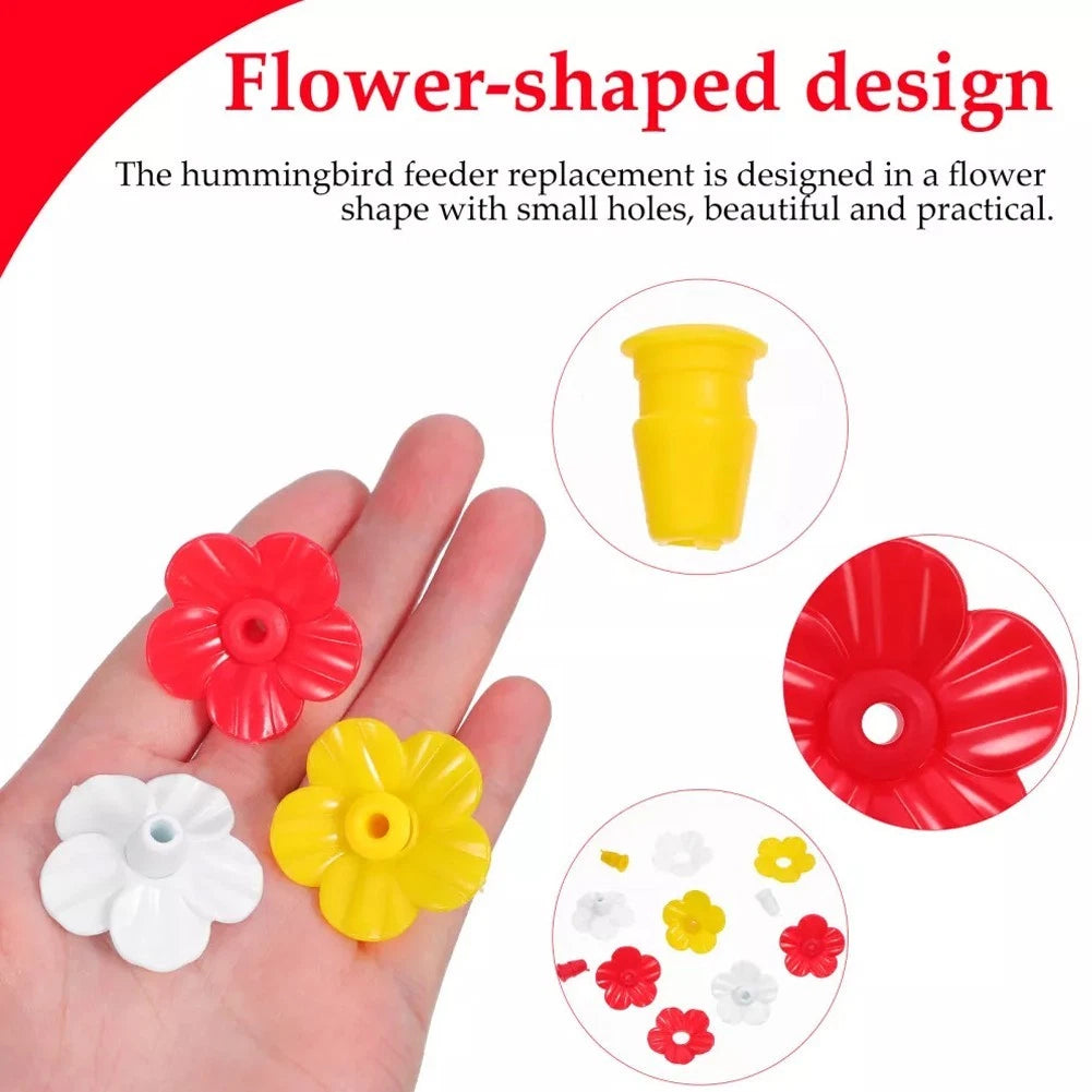 Set of 24 Hummingbird Feeder Replacement Flowers for