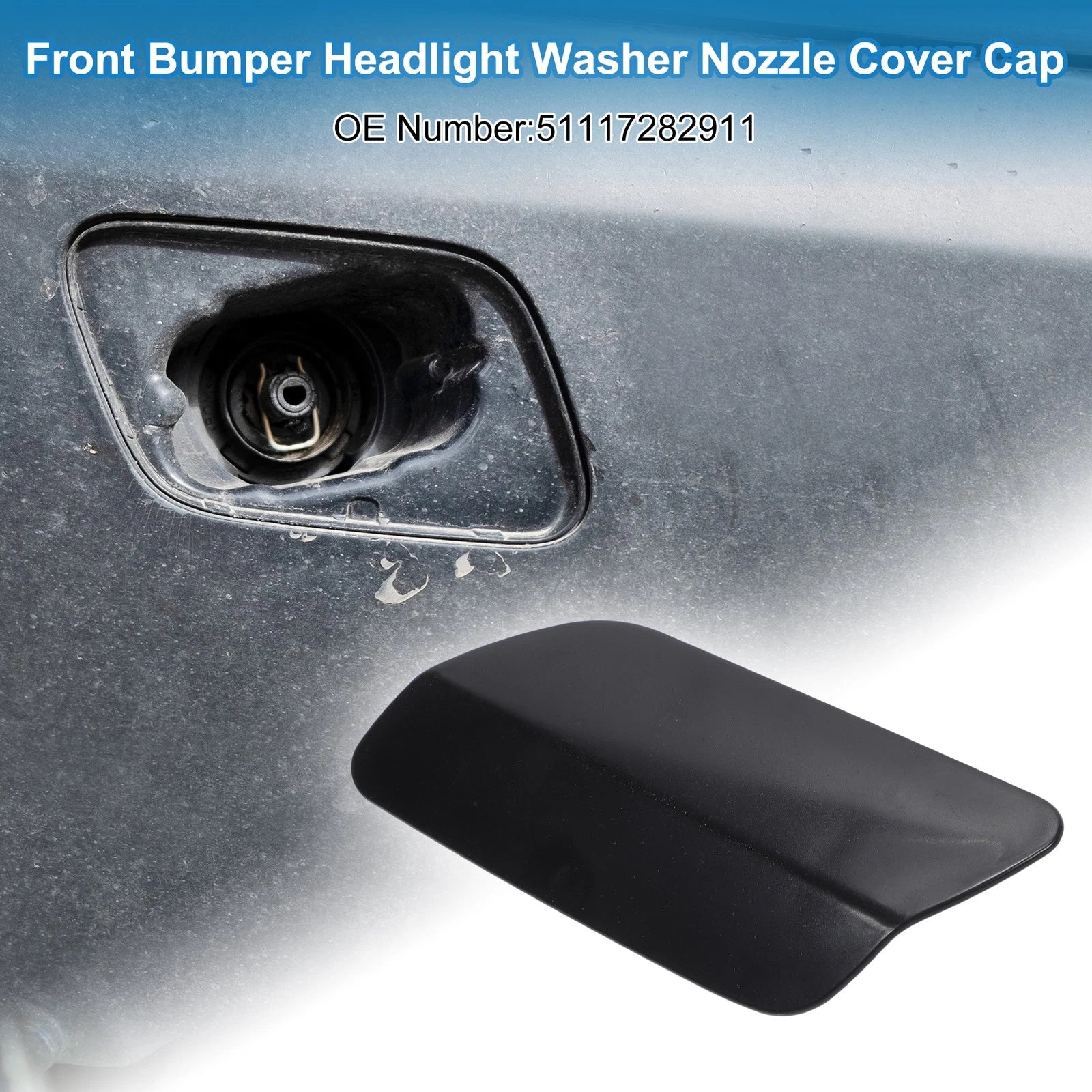 Headlight Washer Nozzle Cover Front Left for BMW 640i (2012–2015)