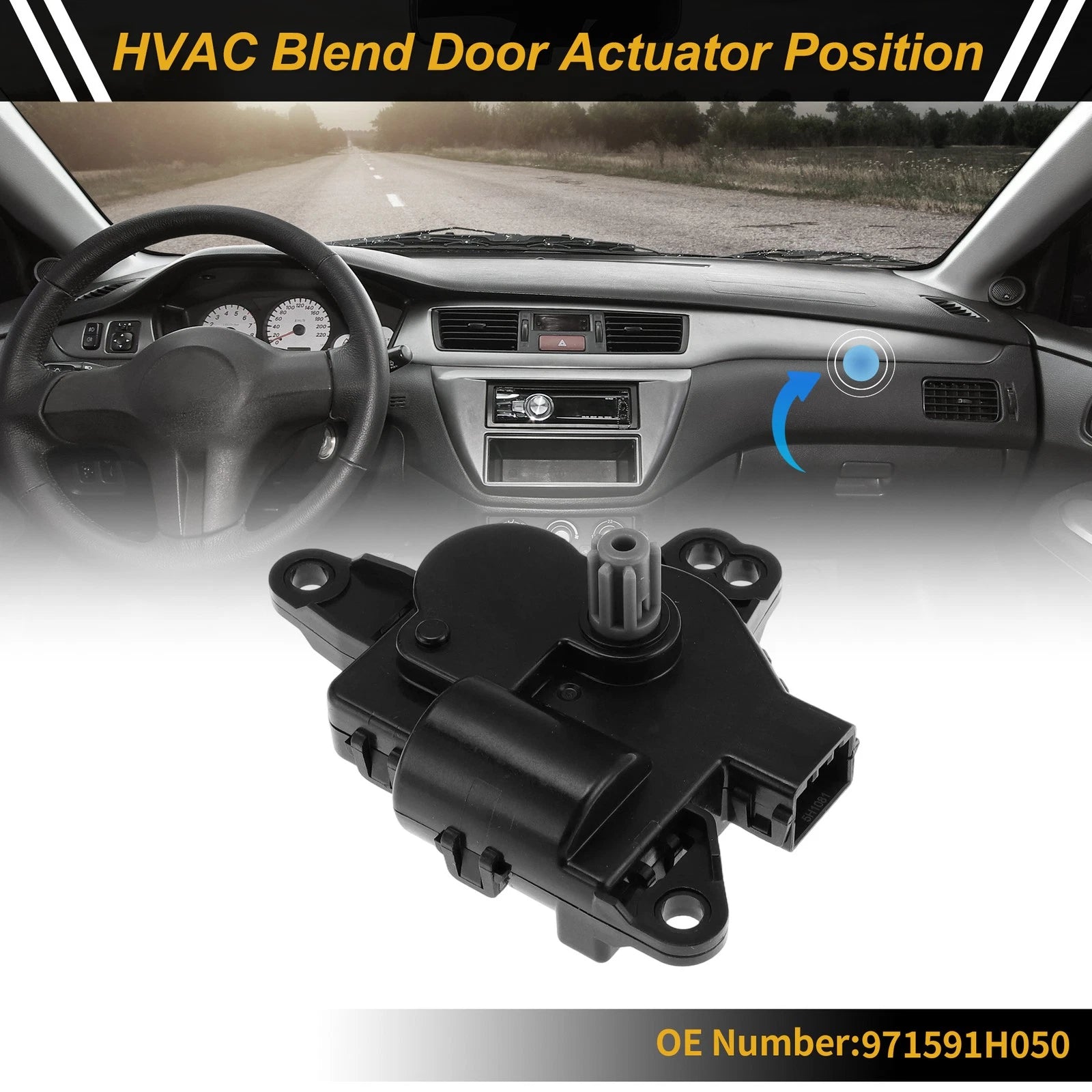 HVAC Heater Blend Door Actuator Replacement for Hyundai Elantra (2011–2016)