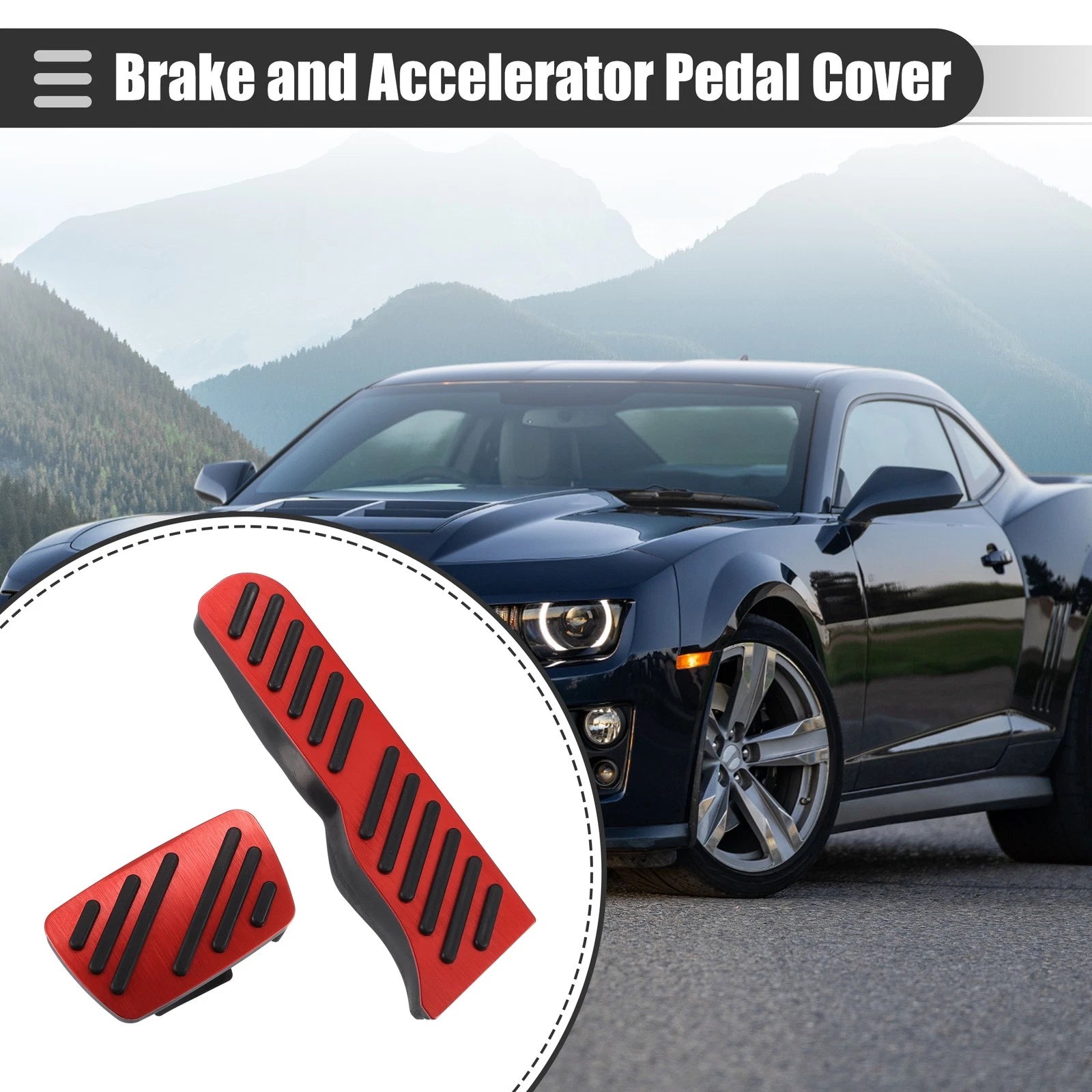 Accelerator Pedal Covers Set Replacement for Chevrolet Camaro (2016–2022)