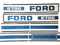 Bonnet Decal Set for Ford 6700 Tractors (1978–1981)