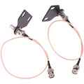 2X Shielded Antenna Extension Interface for BNC Wireless Mic Receiver