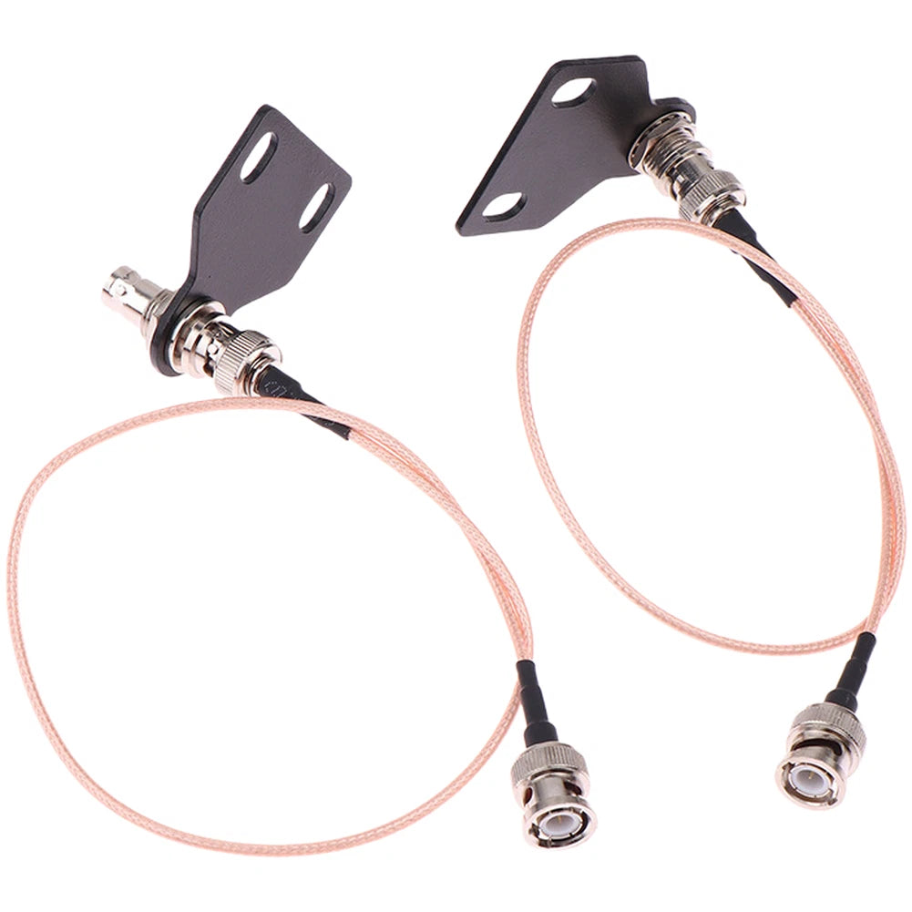 2X Shielded Antenna Extension Interface for BNC Wireless Mic Receiver