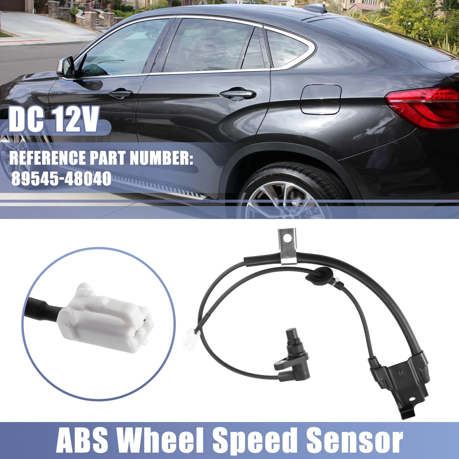ABS Wheel Speed Sensor Rear Right Replacement for Toyota Highlander (2008–2014)