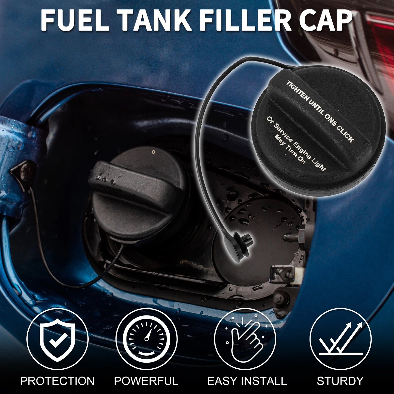 Gas Fuel Cap Fuel Filler Cap Replacement for Buick Cascada (2016–2019)