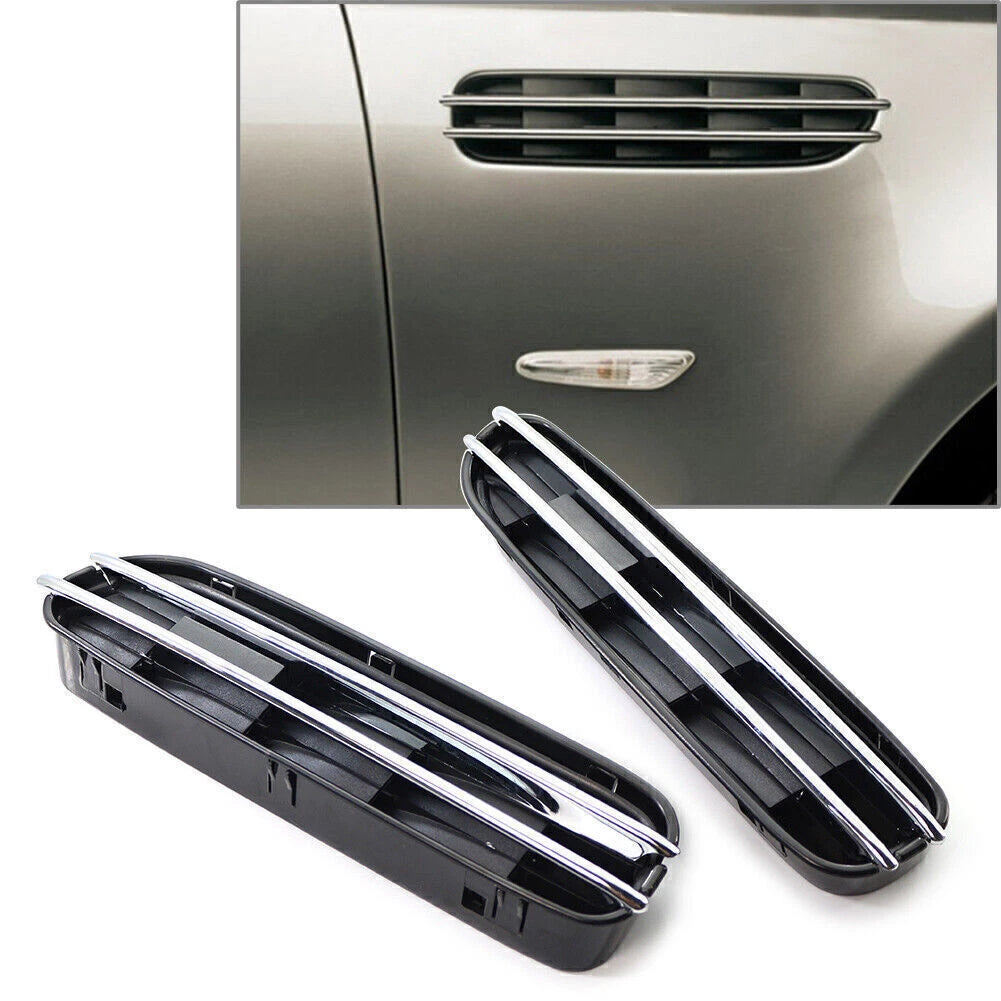 1 Pair Side Fender Grille Vent for BMW 5 Series E39 E60 E61 M5