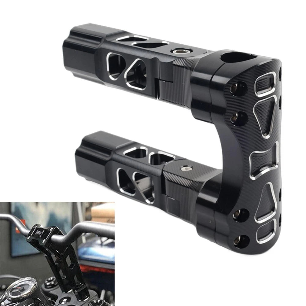 6.5" Pullback Handlebar Risers Clamps for Harley Dyna Softail Sportster (1")