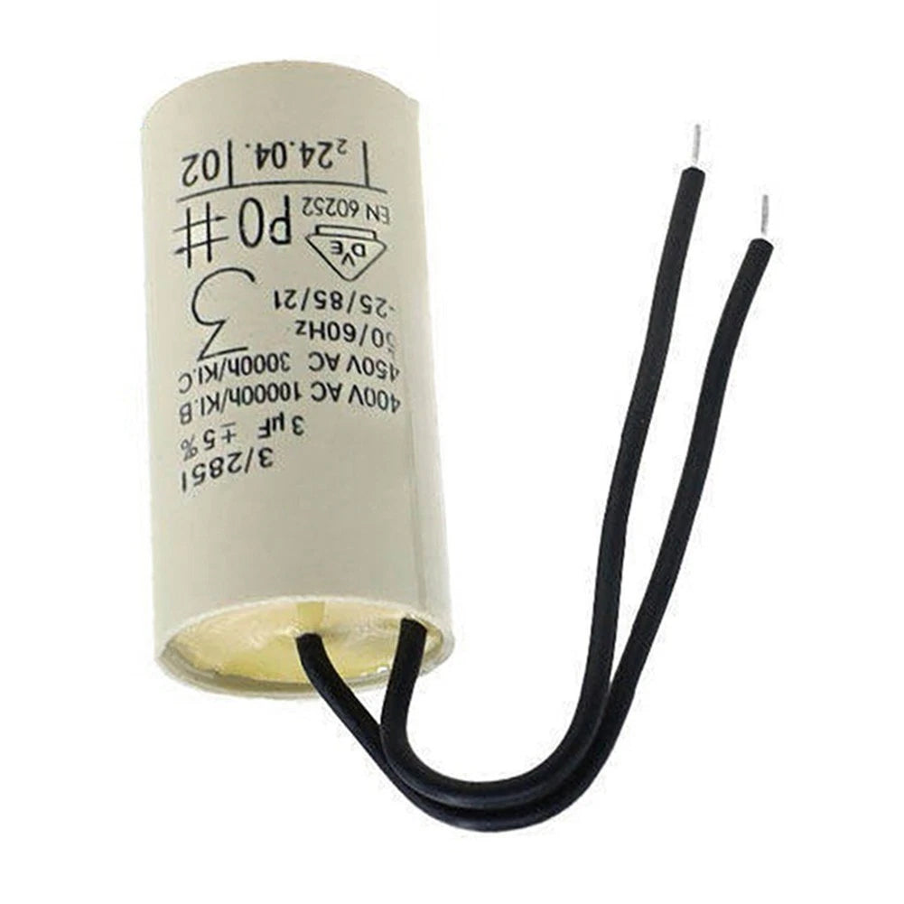 3uF Motor Capacitor for Water Pumps (Improved Power Factor)