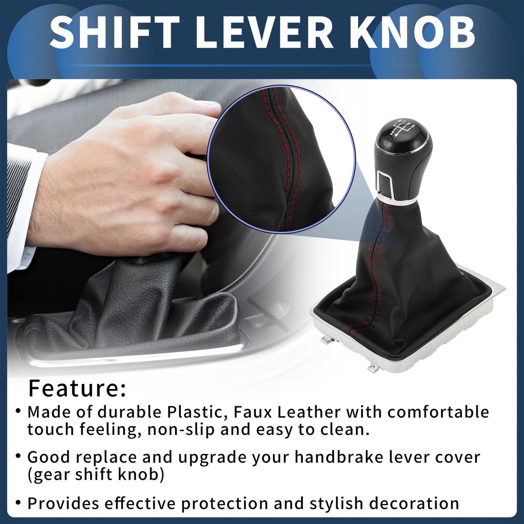 Gear Shift Knob with Cover Replacement for Volkswagen Passat (2008–2012)
