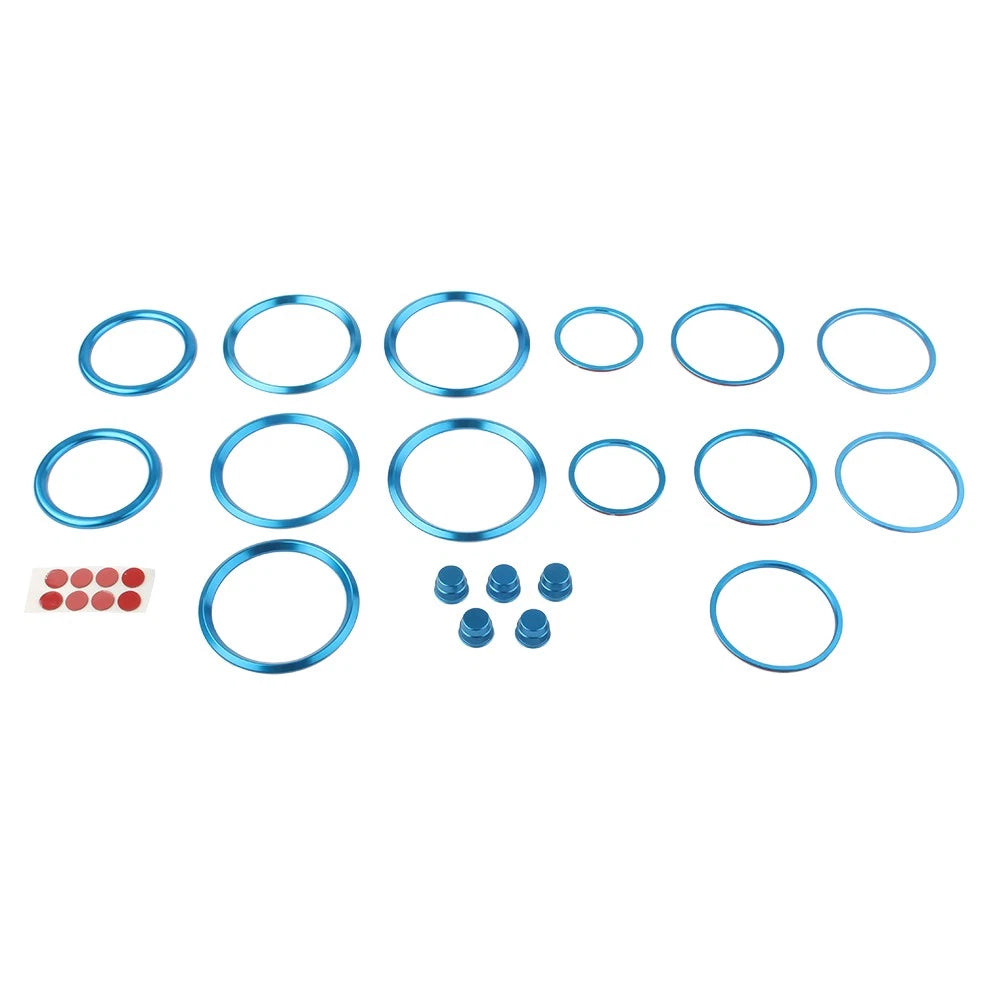 Air Vent Outlet Trim Ring Blue for Benz C-Class GLC C200L 180L 260 (2015–2023)