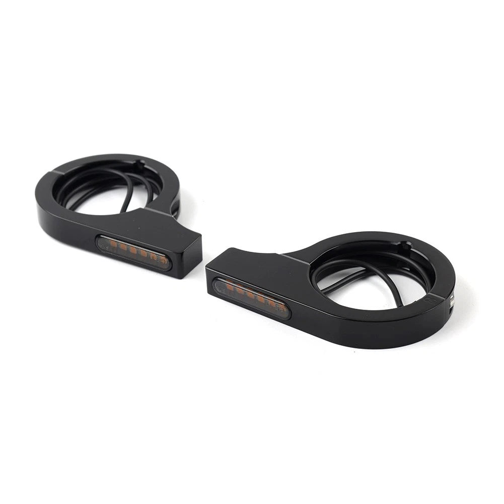 LED Fork Turn Signal Light Indicator for Harley Touring Dyna (2014–2023)