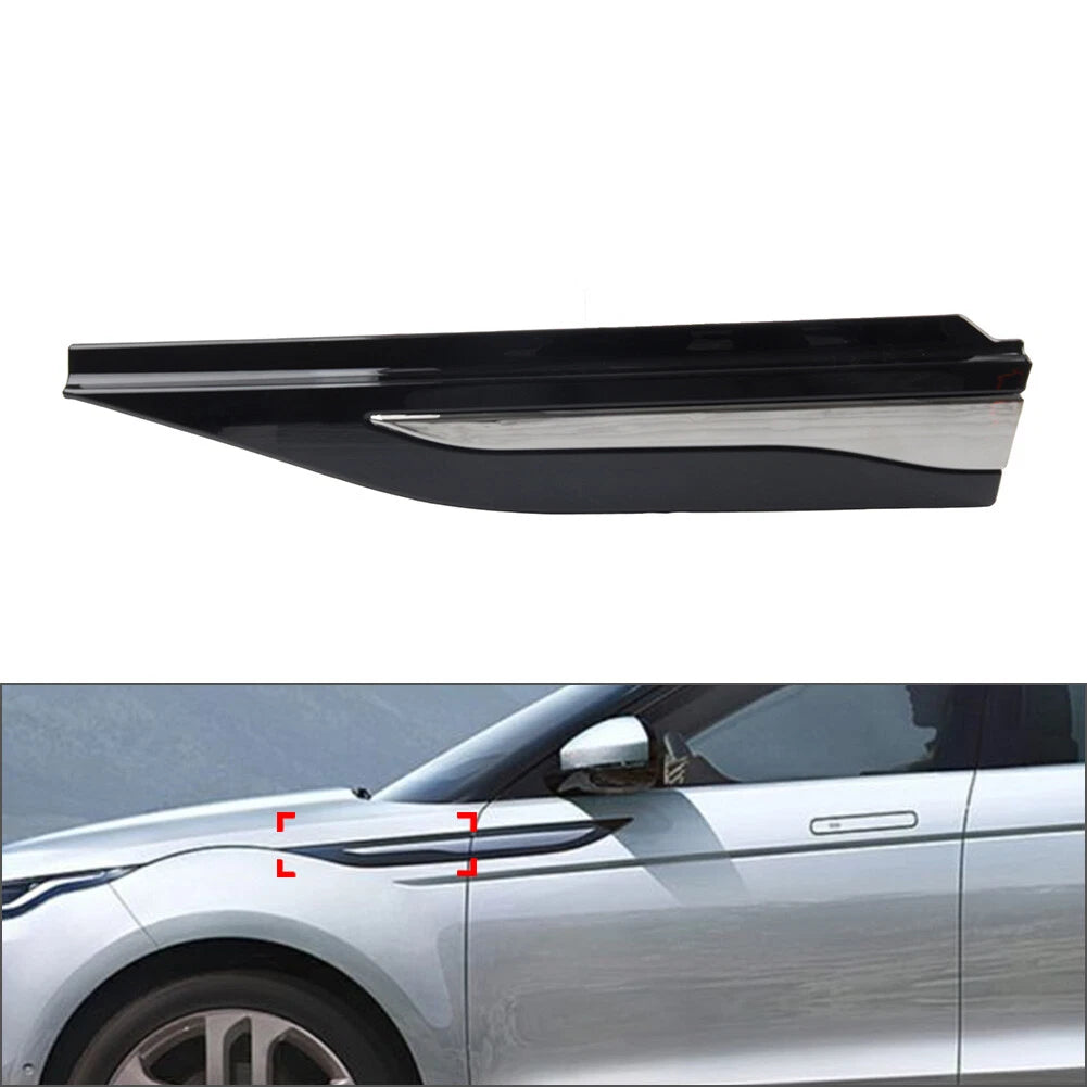 1x Left Chrome Front Fender Side Air Vent Trim for Range Rover Evoque (2019–2023)