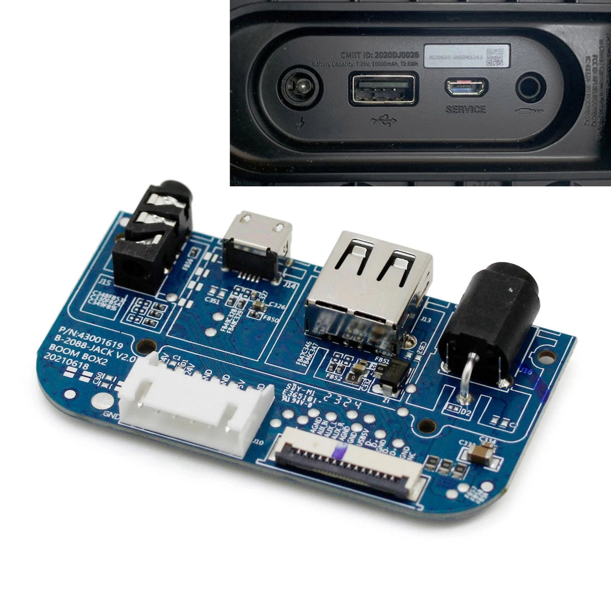 USB Charging Port Board Dock Audio Jack for JBL Boombox 2 (ND Version)