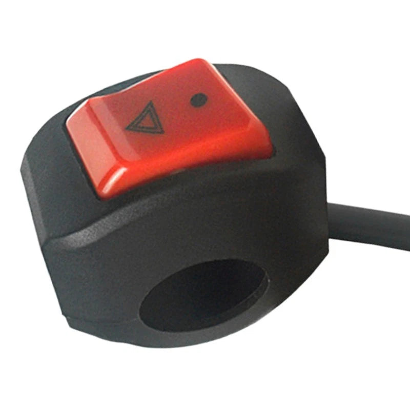 Hazard Light Switch Button for ATV Dirt Bikes and Motorcycles
