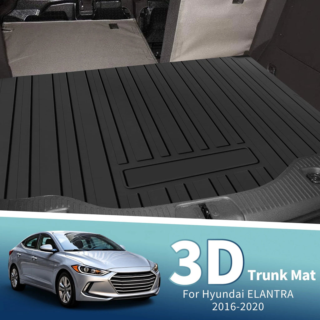 Rear Cargo Liner Flat Face for Hyundai Elantra 2016–2020 TPE 1 Piece