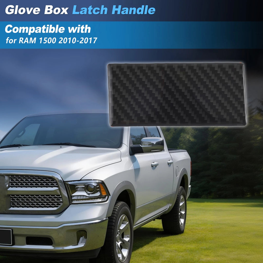 Glove Box Latch for RAM 1500 (2010–2017) Carbon Fiber Black Plastic