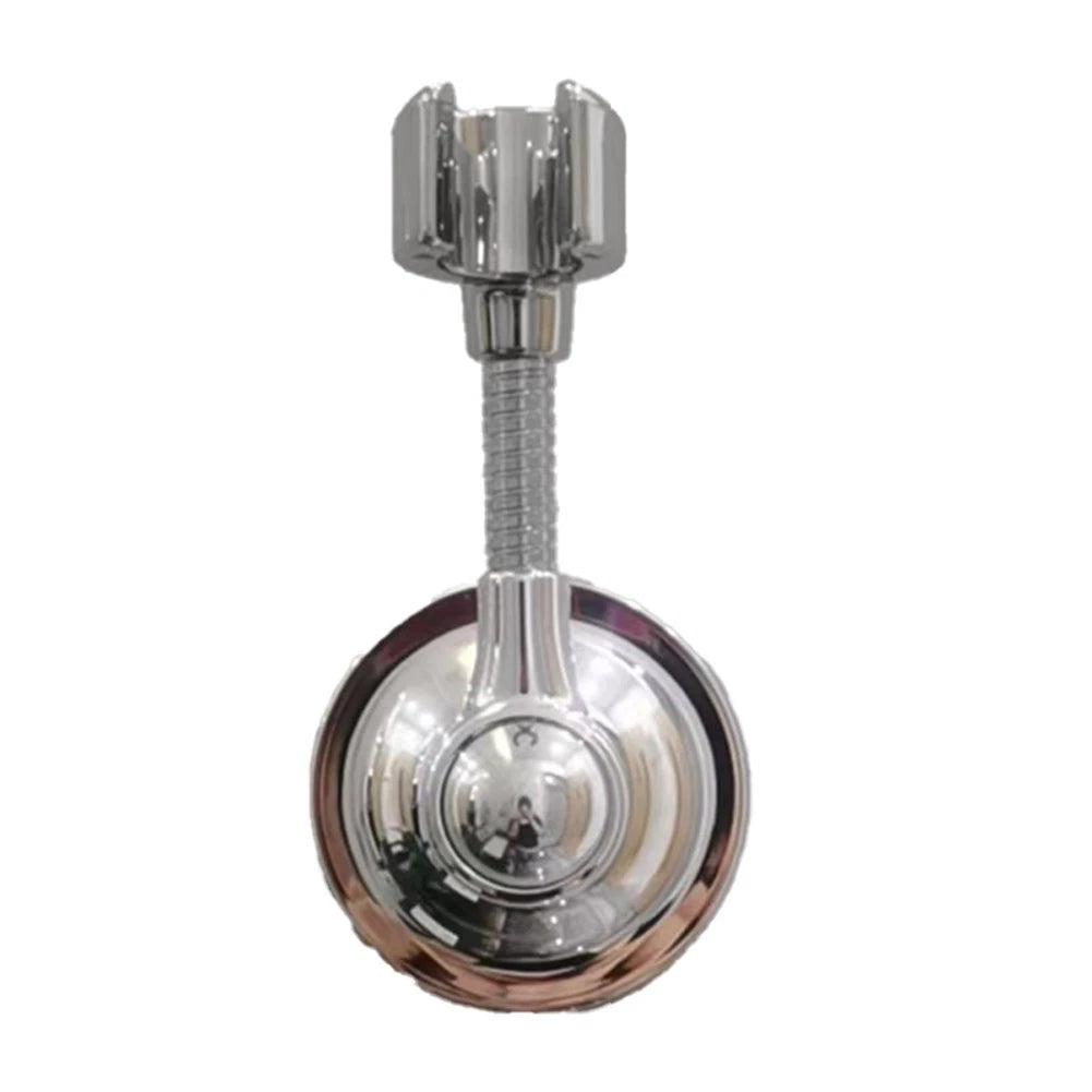 Chrome Shower Head Holder with Suction Cup for Easy Installation