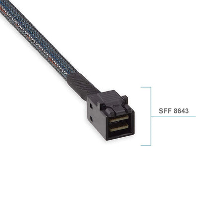 Mini SAS Cable SFF 8643 to SFF 8639 for NVMe SSD (50cm)
