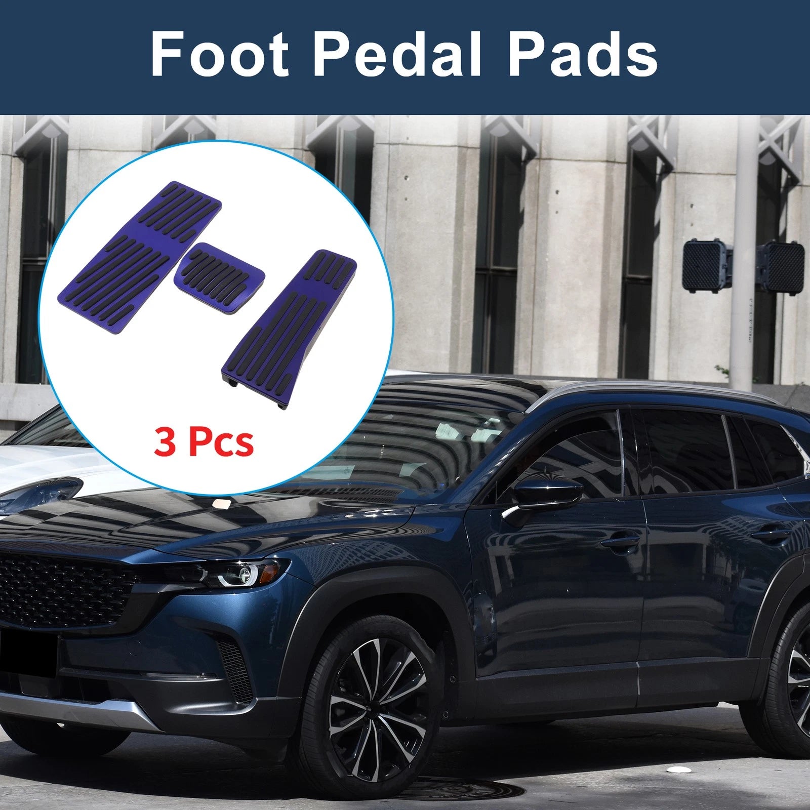 Automatic Foot Accelerator Pedal Covers 3 Pcs for Mazda CX-50 CX-60 (2023-2025)