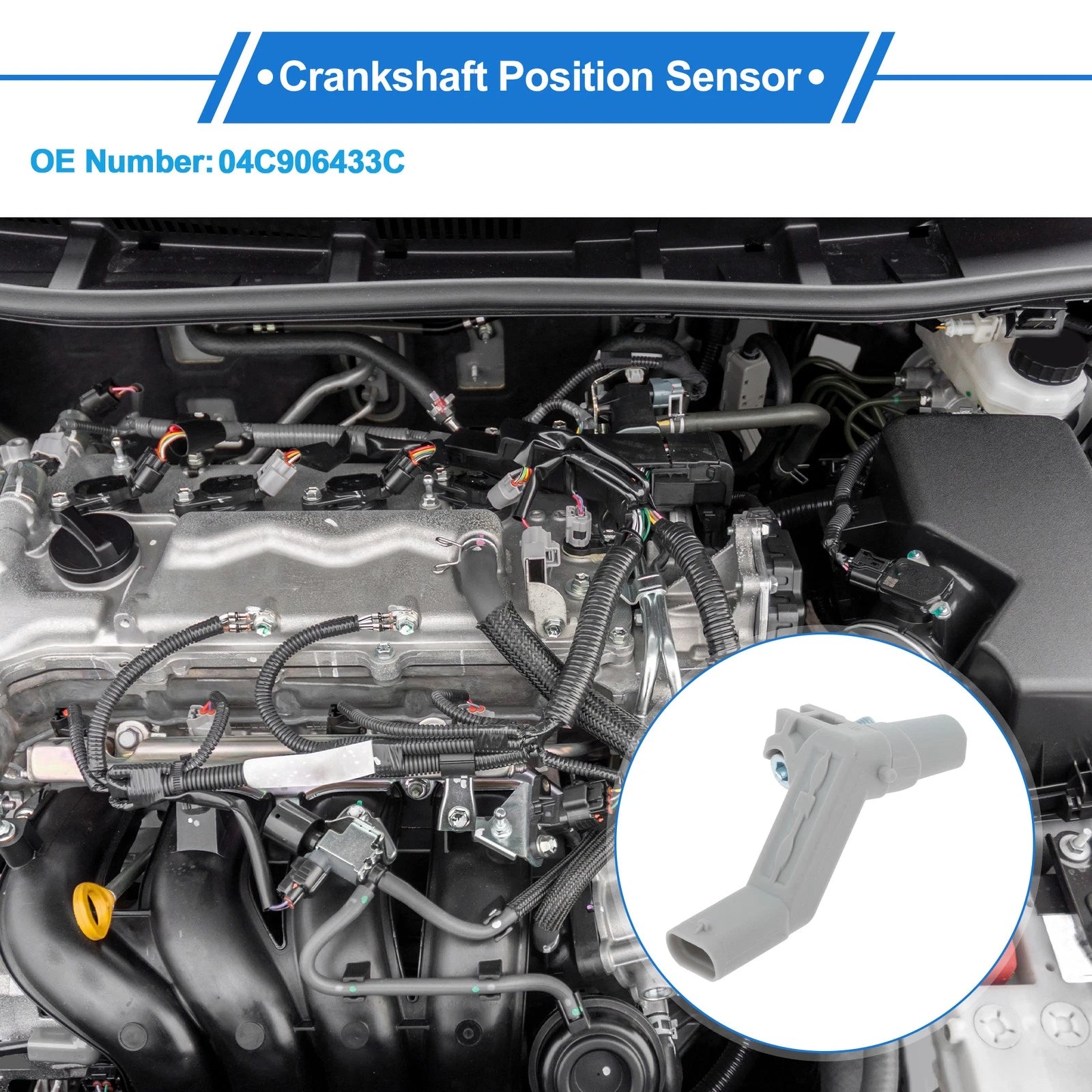 Crankshaft Position Sensor for Audi A4 B9 1.4TFSI (2015–2019)