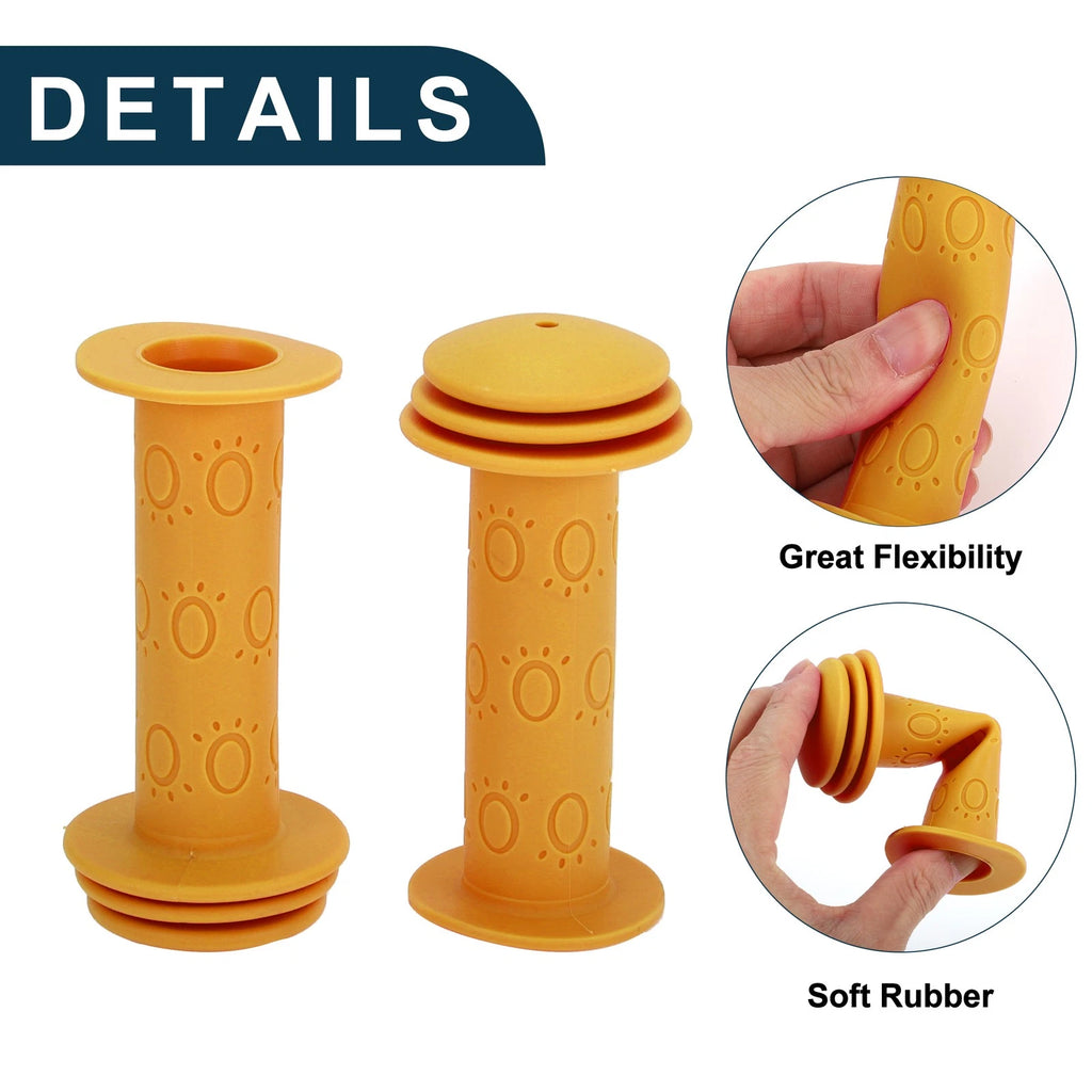 Handlebar Grip Covers 105mm Soft MTB End Grips Protector for Child Bike (1 Pair)