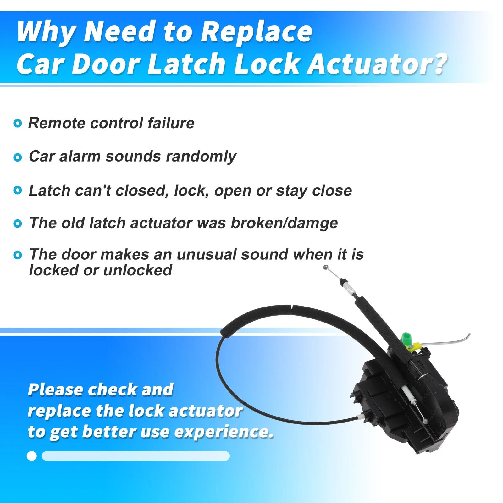 Front Left Power Door Lock Actuator 80501EB30A for Nissan Pathfinder (2004–2011)