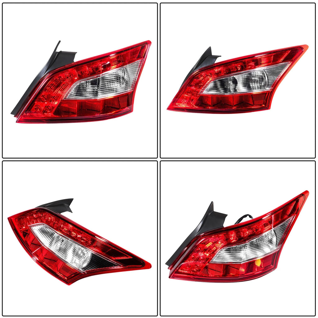 Tail Light Assembly for Nissan Maxima (2009–2011) Halogen Chrome Right Side
