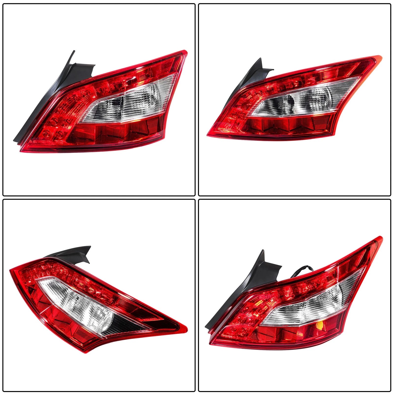 Tail Light Assembly for Nissan Maxima (2009–2011) Halogen Chrome Right Side