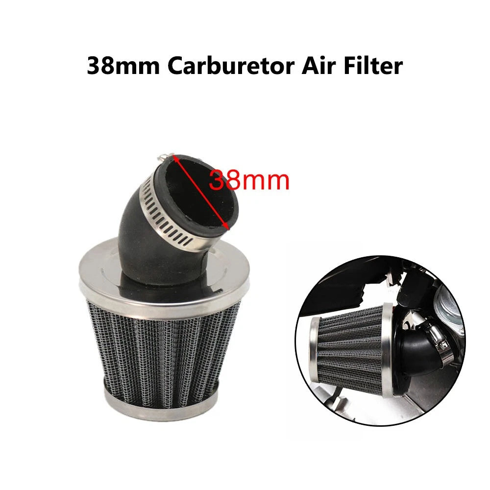 38mm Motorcycle Air Filter Bent Adapter for ATV Dirt Bike (36mm-40mm)