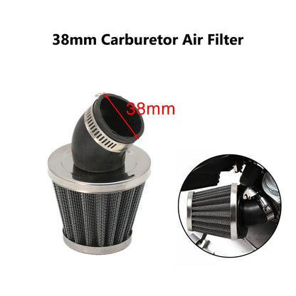 38mm Motorcycle Air Filter Bent Adapter for ATV Dirt Bike (36mm-40mm)