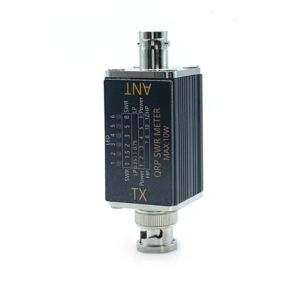 Portable SWR Power Meter with LED Lights for Signal Quality Assessment