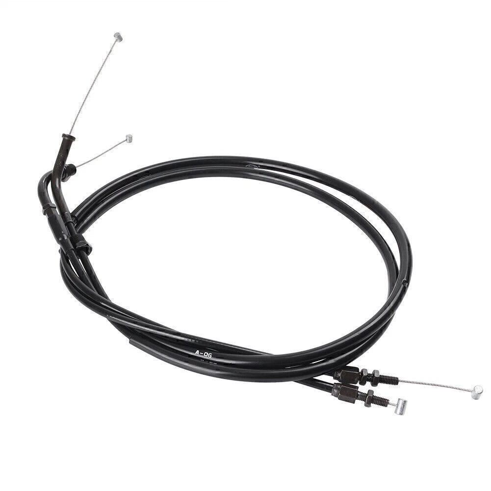 2X Throttle Cable Wire Line for Honda CB400 VTEC (1999–2006) Black
