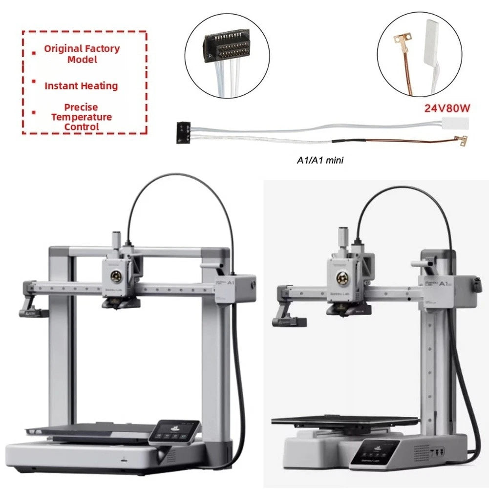 Miniature Heating Element with Thermistor for Precise Temperature Measurement