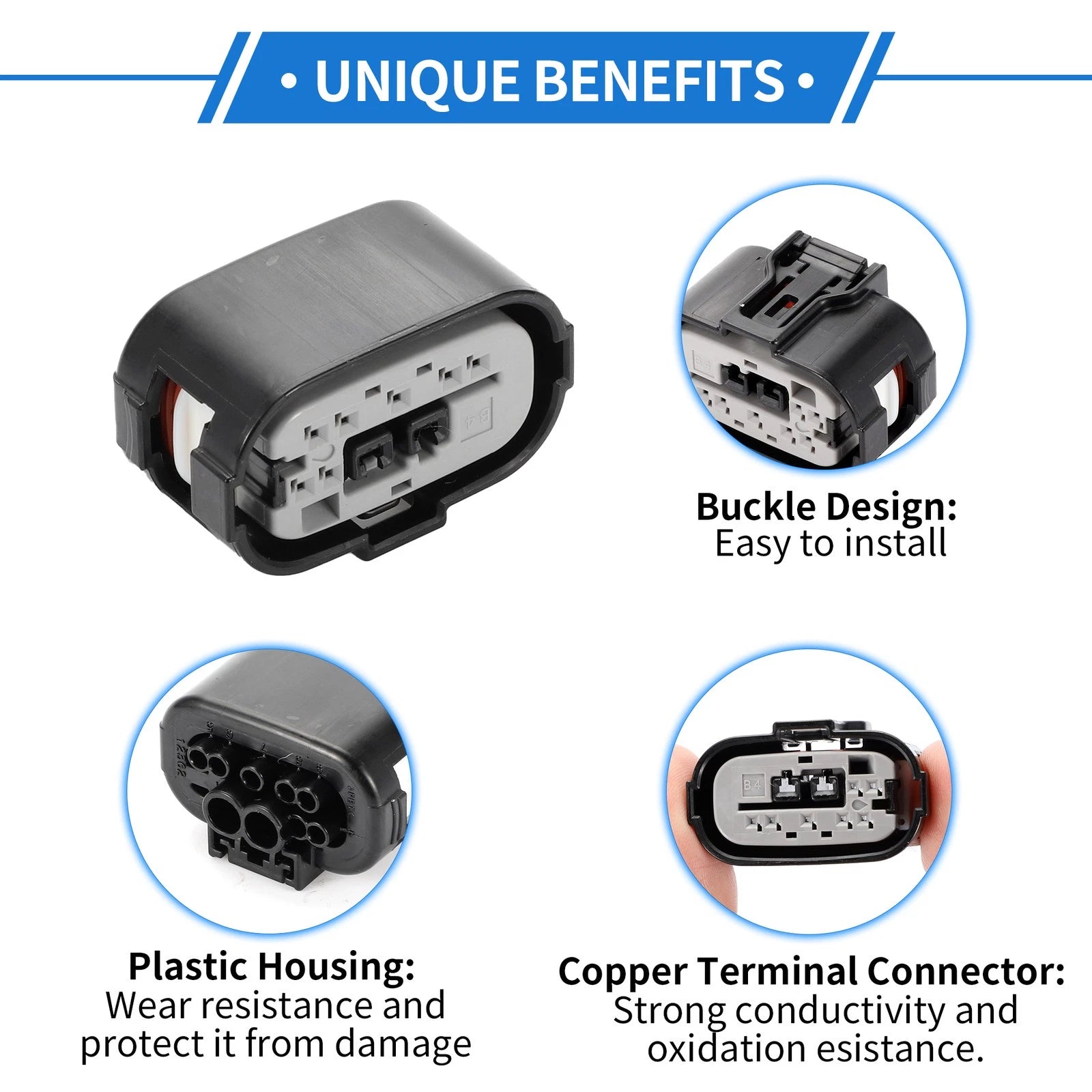 Transmission Switch AT Indicator Connector 9 Pin Replacement for Toyota Lexus (1Set) (2000–2020)