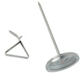 2X Heat-resistant Thermometer for Kitchen Tools (Stainless Steel)