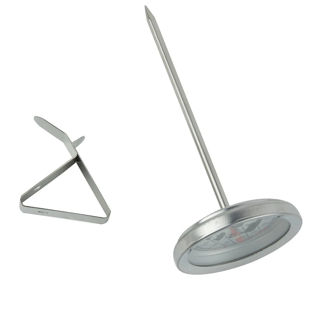 2X Heat-resistant Thermometer for Kitchen Tools (Stainless Steel)