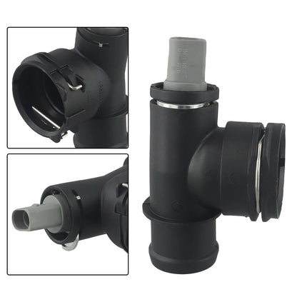 Black ABS Radiator Coolant Flange for Golf, Skoda (2015–2021) 5Q0122291T