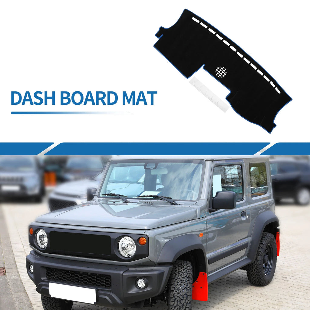 Dashboard Cover Mat for Ford Ranger (Black Blue)