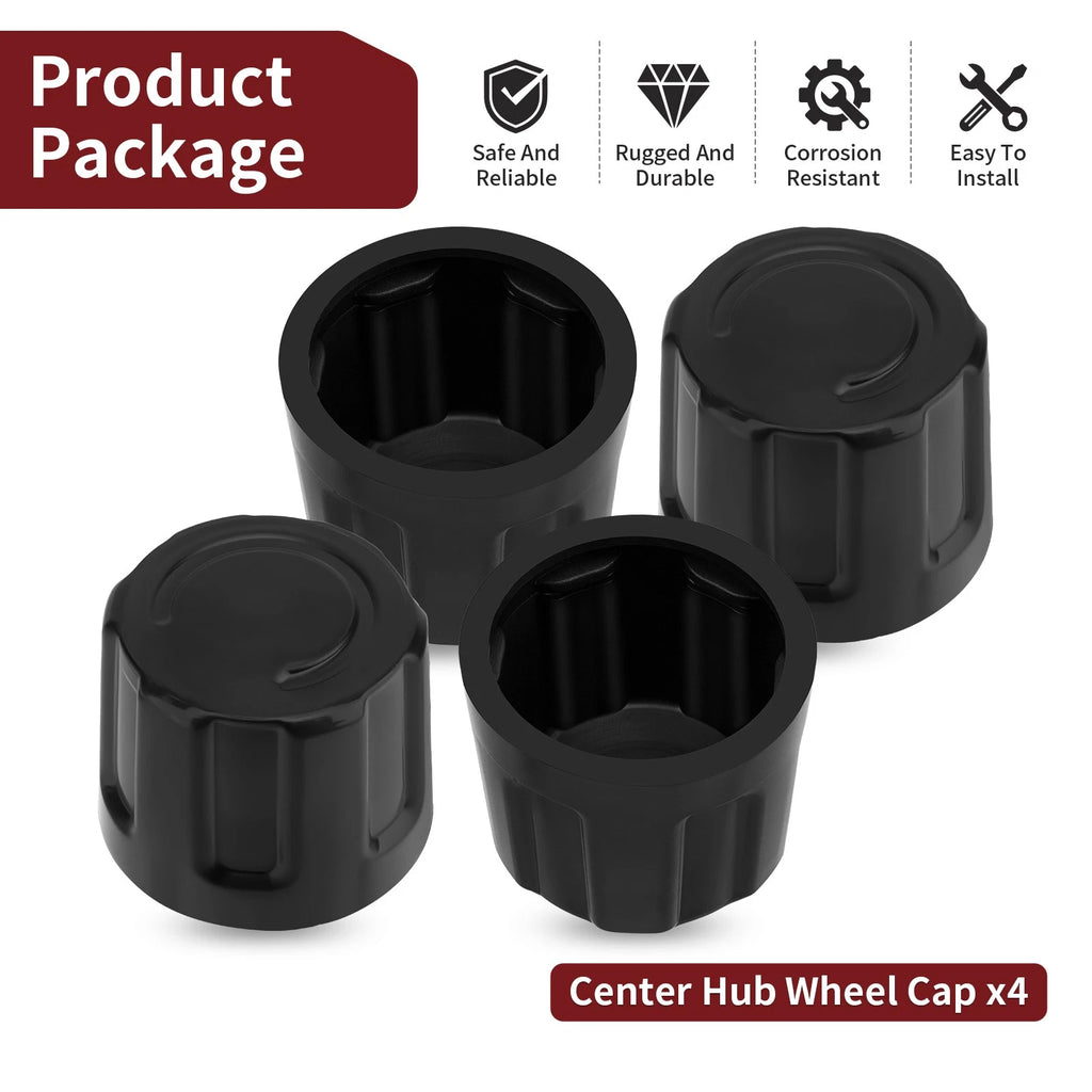 Set of 4 Center Hub Wheel Caps for Suzuki Quadrunner ALT LT 50 90 125 185 230 250 300