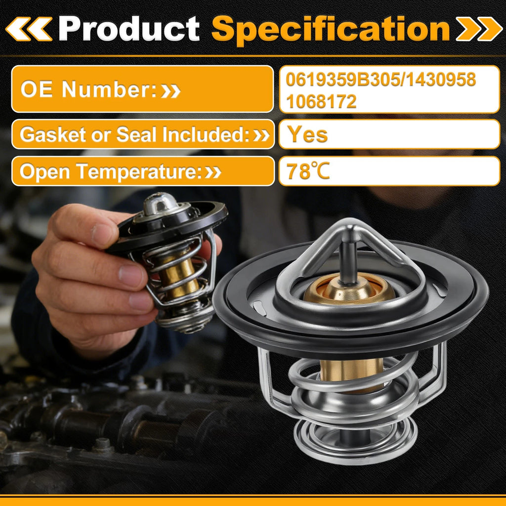 Engine Coolant Thermostat Replacement for Honda CR-V 2017–2023 1.5L L4
