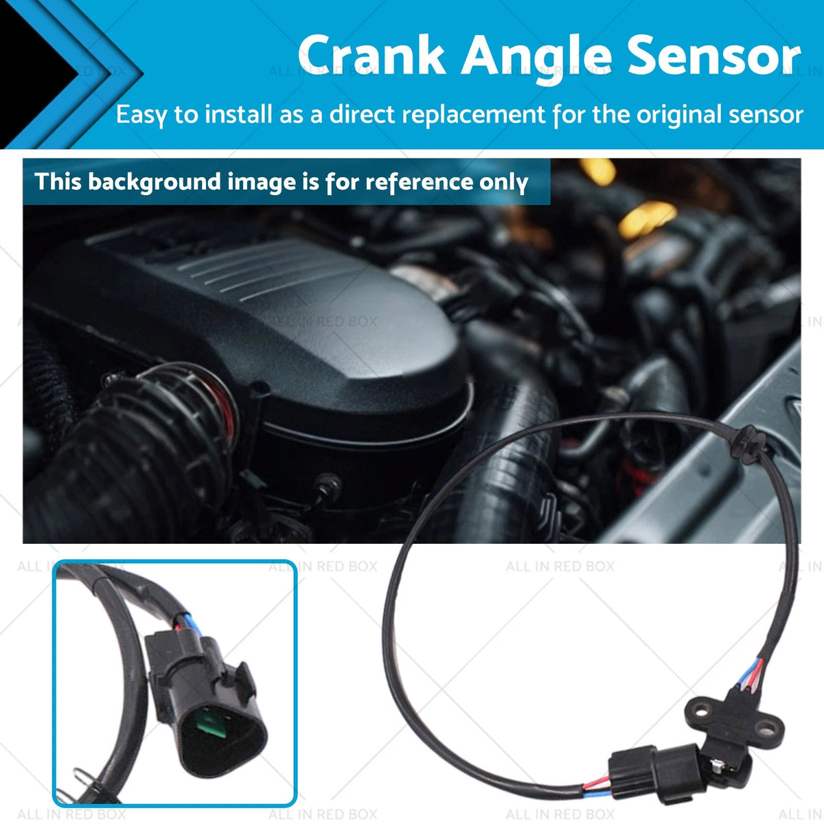 Crank Angle Sensor for Mitsubishi Triton MK 6G72 3.0L (1996–2003) MD303649