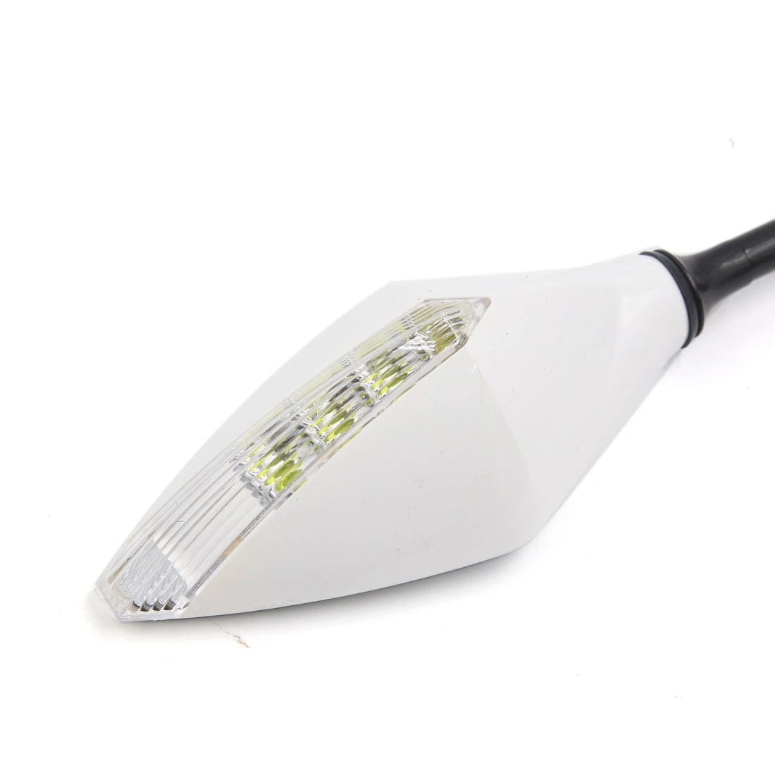 Integrated LED Turn Signal Side Mirrors 10mm Pair for Universal Motorcycle