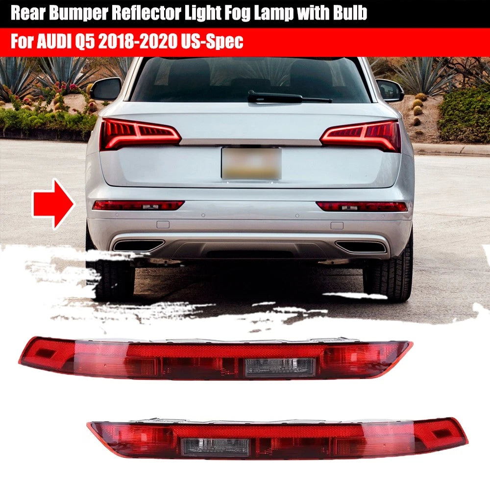 Right Passenger Side Rear Bumper Reflector Tail Light for Audi Q5 (2018–2021)