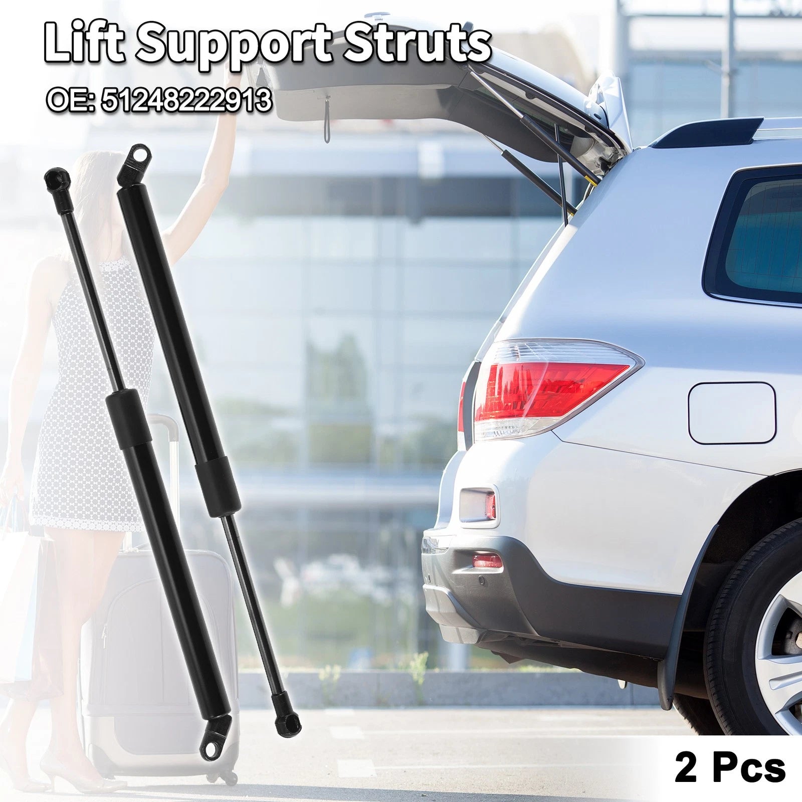 Rear Hatch Lift Supports Struts Replacement for BMW 5 Series E39 97–03